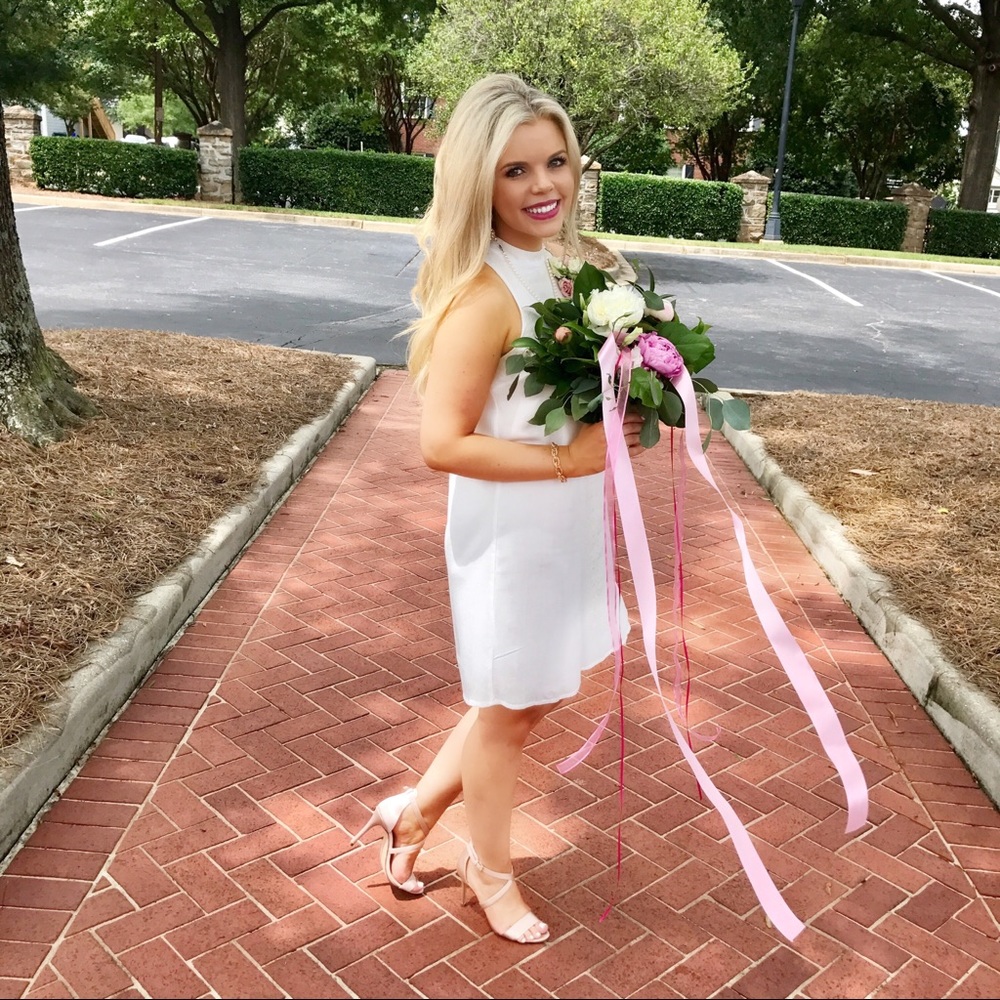 White summer / bridal shower dress